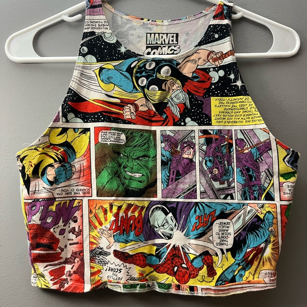 Marvel Comics Colorful Graphic Tank Top